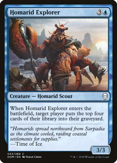 2018 Magic: The Gathering: Dominaria (DOM) - Homarid Explorer (#53, Common) (, Lightly Played)
