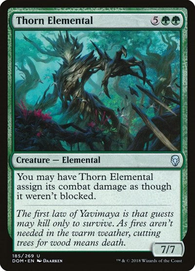 2018 Magic: The Gathering: Dominaria (DOM) - Thorn Elemental (#185, Uncommon) (, Near Mint)