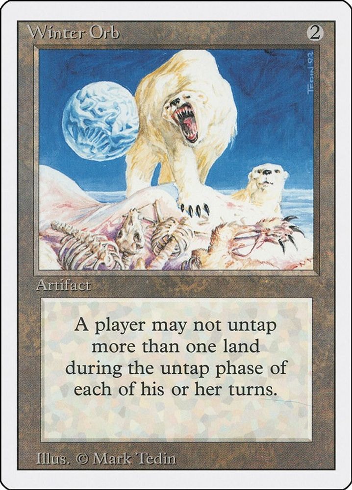 1994 Magic: The Gathering: Revised Edition (3ED) - Winter Orb (#280, Rare) (, Near Mint)