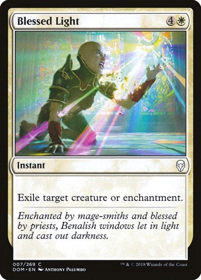 2018 Magic: The Gathering: Dominaria (DOM) - Blessed Light (#7, Common) (, Near Mint)
