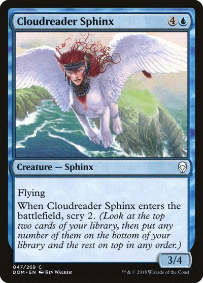 2018 Magic: The Gathering: Dominaria (DOM) - Cloudreader Sphinx (#47, Common) (, Near Mint)