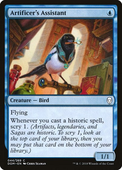 2018 Magic: The Gathering: Dominaria (DOM) - Artificers Assistant (#44, Common) (, Lightly Played)