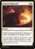 2018 Magic: The Gathering: Dominaria (DOM) - Gideons Reproach (#19, Common) (, Near Mint)
