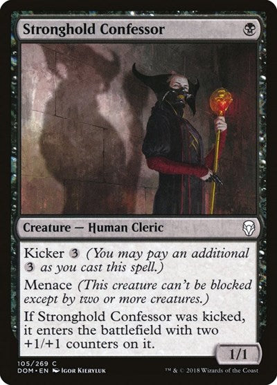 2018 Magic: The Gathering: Dominaria (DOM) - Stronghold Confessor (#105, Common) (, Lightly Played)