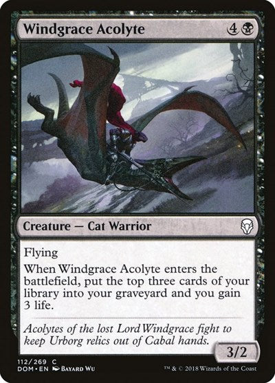 2018 Magic: The Gathering: Dominaria (DOM) - Windgrace Acolyte (#112, Common) (, Near Mint)