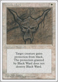 1995 Magic: The Gathering: Fourth Edition (4ED) - Black Ward (#8, Uncommon) (, Lightly Played)