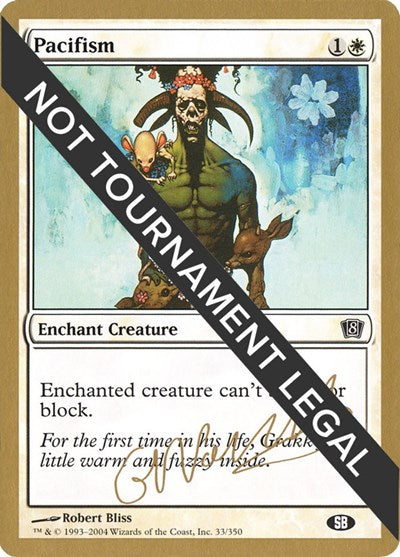 2026 Magic: The Gathering: World Championship Decks (WCD) - Pacifism 2004 Gabriel Nassif 8ED SB (#gn33sb, Special) (, Near Mint)