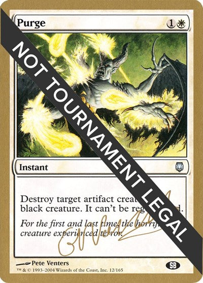 2026 Magic: The Gathering: World Championship Decks (WCD) - Purge 2004 Gabriel Nassif DST SB (#gn12sbb, Special) (, Near Mint)