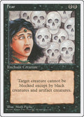 1995 Magic: The Gathering: Fourth Edition (4ED) - Fear (#137, Common) (, Lightly Played)