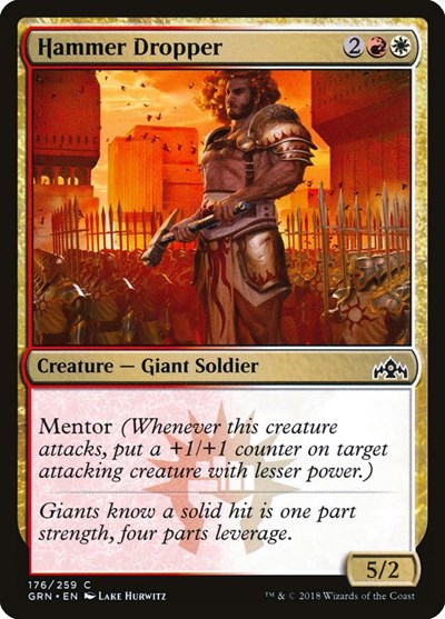 2018 Magic: The Gathering: Guilds of Ravnica (GRN) - Hammer Dropper (#176, Common) (, Lightly Played)
