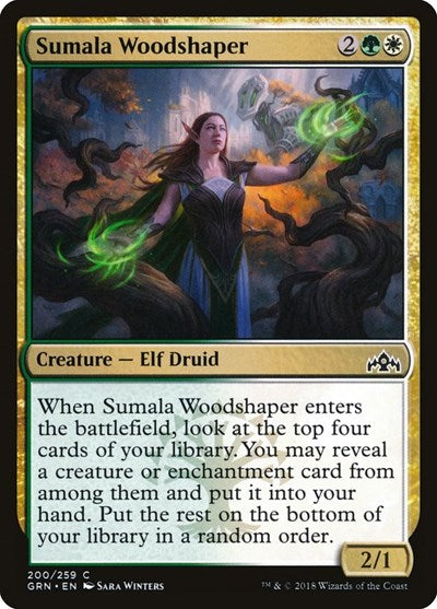 2018 Magic: The Gathering: Guilds of Ravnica (GRN) - Sumala Woodshaper (#200, Common) (, Lightly Played)