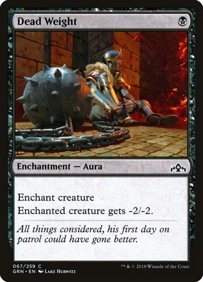 2018 Magic: The Gathering: Guilds of Ravnica (GRN) - Dead Weight (#67, Common) (, Lightly Played)