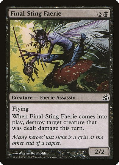 2008 Magic: The Gathering: Morningtide (MOR) - Final Sting Faerie (#63, Common) (, Lightly Played)
