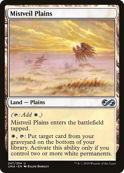 2018 Magic: The Gathering: Ultimate Masters (UMA) - Mistveil Plains (#247, Uncommon) (, Near Mint)