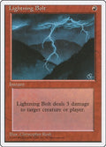 1995 Magic: The Gathering: Fourth Edition (4ED) - Lightning Bolt (#226, Common) (, Near Mint)