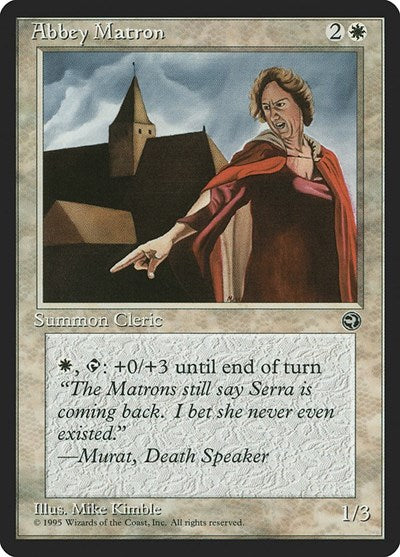 1995 Magic: The Gathering: Homelands (HML) - Abbey Matron Version 2 (#2b, Common) (, Near Mint)