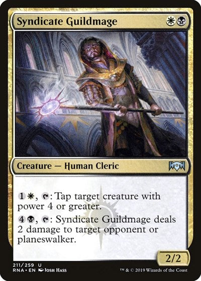 2019 Magic: The Gathering: Ravnica Allegiance (RNA) - Syndicate Guildmage (#211, Uncommon) (, Near Mint)