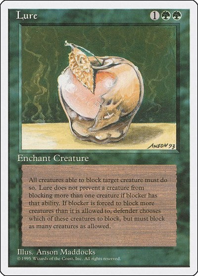 1995 Magic: The Gathering: Fourth Edition (4ED) - Lure (#262, Uncommon) (, Near Mint)
