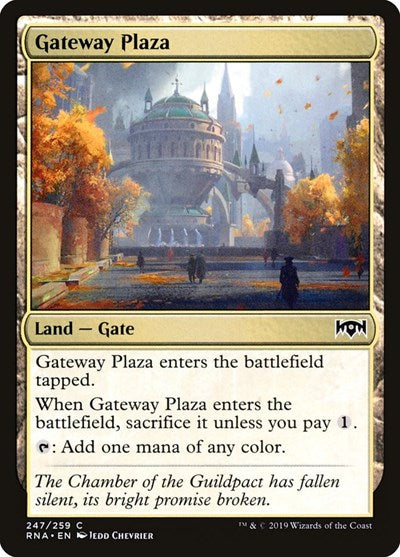 2019 Magic: The Gathering: Ravnica Allegiance (RNA) - Gateway Plaza (#247, Common) (, Lightly Played)