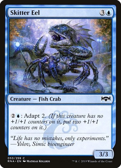 2019 Magic: The Gathering: Ravnica Allegiance (RNA) - Skitter Eel (#53, Common) (, Lightly Played)