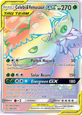 2019 Pokemon: SM - Team Up (SM9) - Celebi & Venusaur GX (Secret) (#182/181, Secret Rare) (Holofoil, Near Mint)
