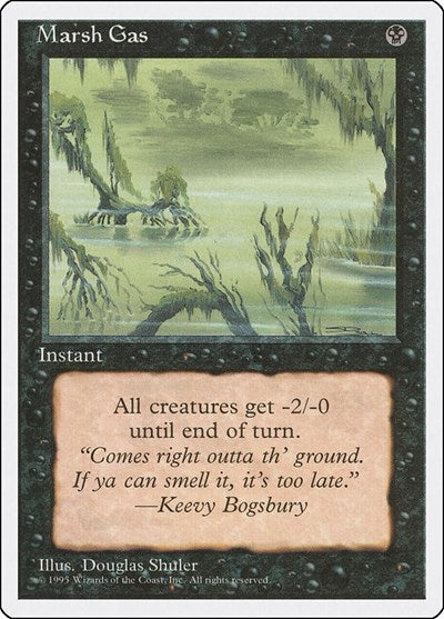 1995 Magic: The Gathering: Fourth Edition (4ED) - Marsh Gas (#146, Common)