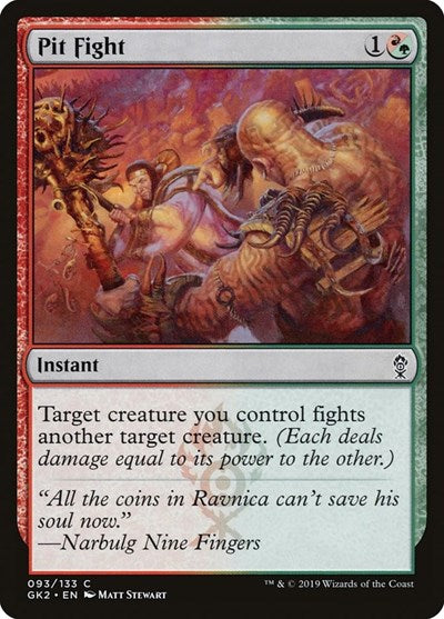 2019 Magic: The Gathering: Ravnica Allegiance: Guild Kits (GK2) - Pit Fight (#93, Common) (, Near Mint)