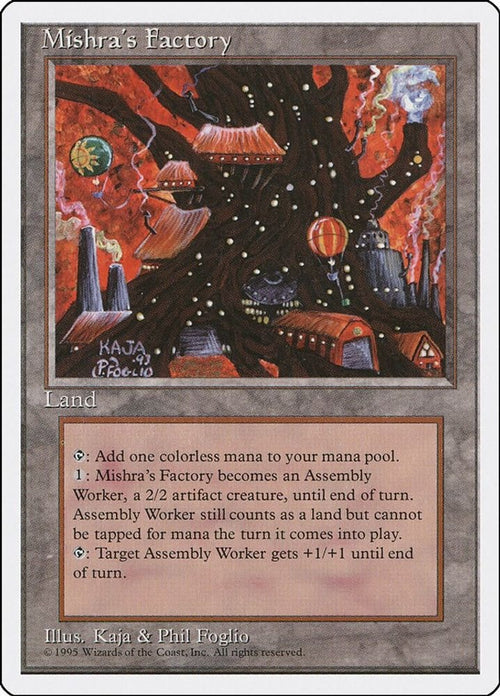 1995 Magic: The Gathering: Fourth Edition (4ED) - Mishra's Factory (#361, Uncommon) (, Near Mint)