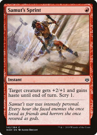 2019 Magic: The Gathering: War of the Spark (WAR) - Samuts Sprint (#142, Common) (, Lightly Played)