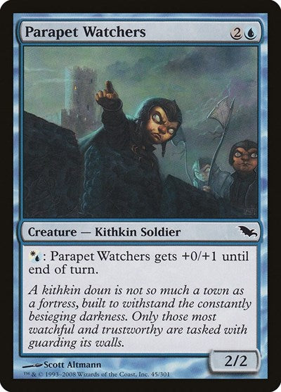 2008 Magic: The Gathering: Shadowmoor (SHM) - Parapet Watchers (#45, Common) (, Near Mint)