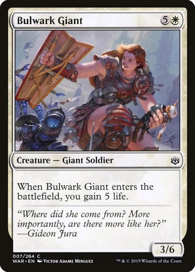 2019 Magic: The Gathering: War of the Spark (WAR) - Bulwark Giant (#7, Common) (, Near Mint)