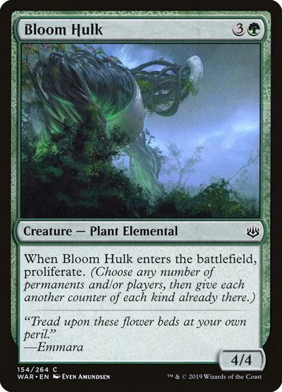2019 Magic: The Gathering: War of the Spark (WAR) - Bloom Hulk (#154, Common) (, Near Mint)