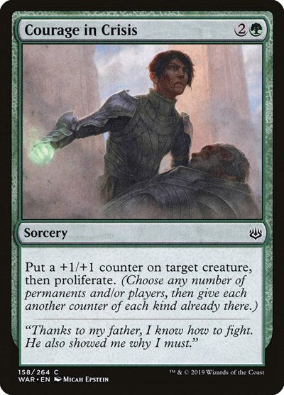 2019 Magic: The Gathering: War of the Spark (WAR) - Courage in Crisis (#158, Common)