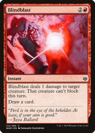 2019 Magic: The Gathering: War of the Spark (WAR) - Blindblast (#114, Common) (, Near Mint)