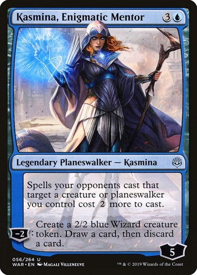 2019 Magic: The Gathering: War of the Spark (WAR) - Kasmina Enigmatic Mentor (#56, Uncommon) (, Near Mint)