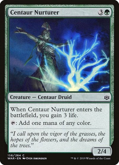 2019 Magic: The Gathering: War of the Spark (WAR) - Centaur Nurturer (#156, Common) (, Near Mint)