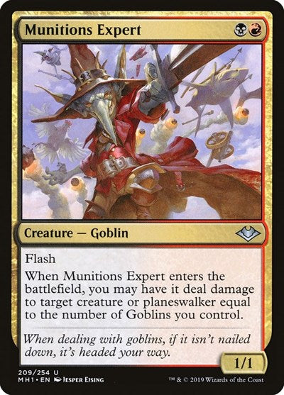 2019 Magic: The Gathering: Modern Horizons (MH1) - Munitions Expert (#209, Uncommon) (, Near Mint)