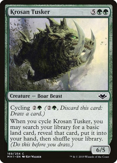 2019 Magic: The Gathering: Modern Horizons (MH1) - Krosan Tusker (#169, Common)