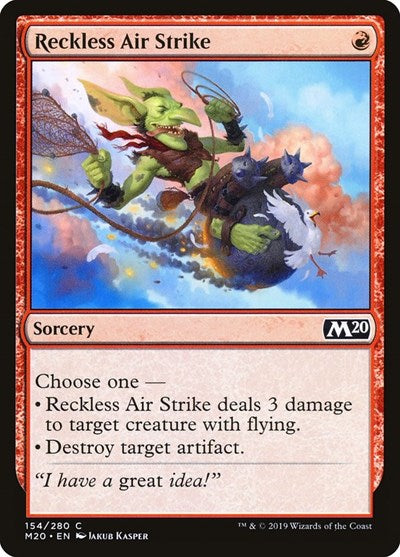 2019 Magic: The Gathering: Core Set 2020 (M20) - Reckless Air Strike (#154, Common) (, Lightly Played)