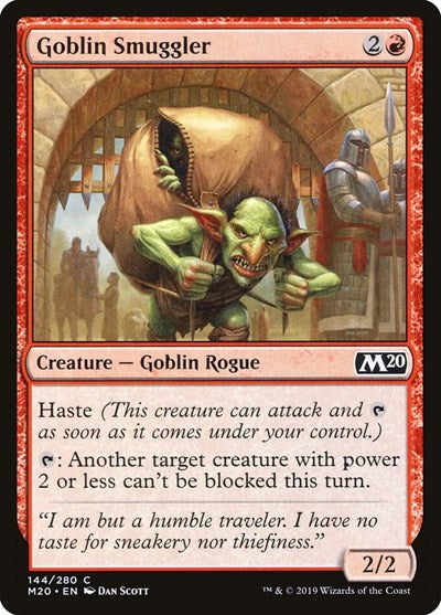 2019 Magic: The Gathering: Core Set 2020 (M20) - Goblin Smuggler (#144, Common) (, Lightly Played)
