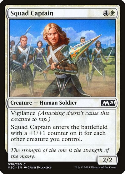 2019 Magic: The Gathering: Core Set 2020 (M20) - Squad Captain (#38, Common) (, Lightly Played)