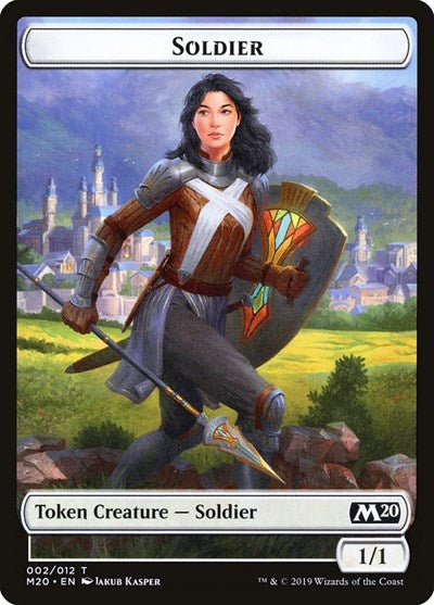 2019 Magic: The Gathering: Core Set 2020 (M20) - Soldier Token (#2, T) (, Lightly Played)