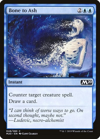 2019 Magic: The Gathering: Core Set 2020 (M20) - Bone to Ash (#48, Common) (, Lightly Played)