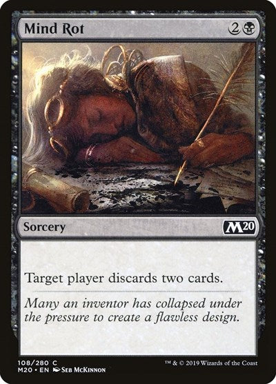 2019 Magic: The Gathering: Core Set 2020 (M20) - Mind Rot (#108, Common) (, Lightly Played)