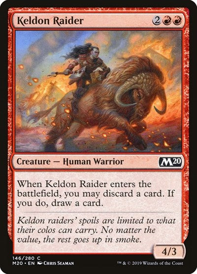 2019 Magic: The Gathering: Core Set 2020 (M20) - Keldon Raider (#146, Common) (, Lightly Played)