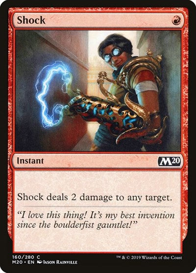 2019 Magic: The Gathering: Core Set 2020 (M20) - Shock (#160, Common) (, Lightly Played)