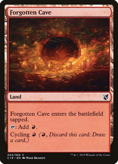 2019 Magic: The Gathering: Commander 2019 (C19) - Forgotten Cave (#243, Common) (, Near Mint)