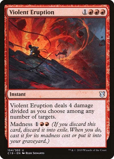 2019 Magic: The Gathering: Commander 2019 (C19) - Violent Eruption (#154, Uncommon) (, Lightly Played)