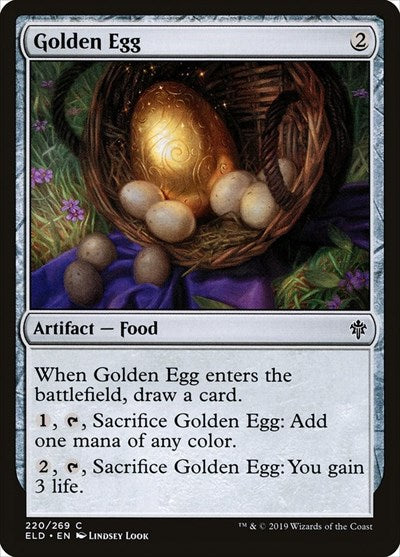2019 Magic: The Gathering: Throne of Eldraine (ELD) - Golden Egg (#220, Common) (, Lightly Played)