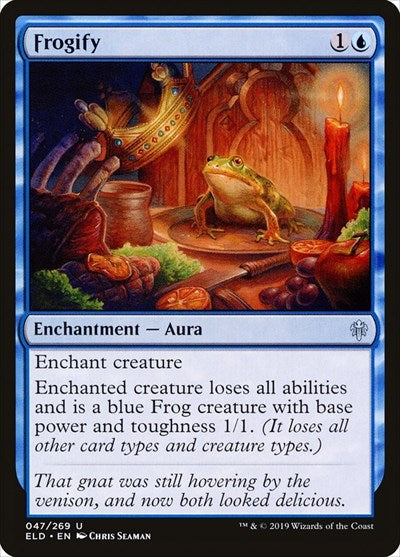 2019 Magic: The Gathering: Throne of Eldraine (ELD) - Frogify (#47, Uncommon)